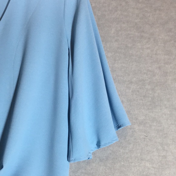 IKEVAN Oversized Relaxed Fit Versatile Wrinkle Resistant Packable Tie Front Top - Picture 3 of 15